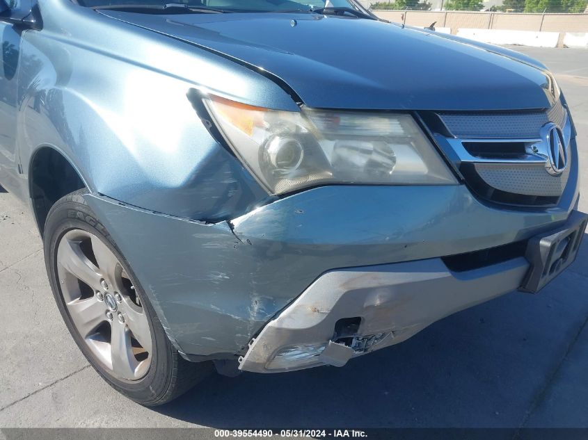 2007 Acura Mdx Sport Package VIN: 2HNYD28887H539947 Lot: 39554490