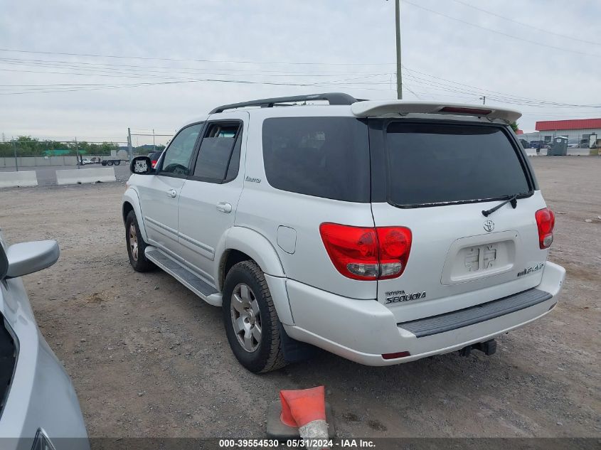 2005 Toyota Sequoia Limited V8 VIN: 5TDBT48A65S249153 Lot: 39554530