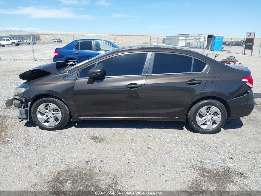 2014 Honda Civic Lx VIN: 2HGFB2F54EH532021 Lot: 39554556