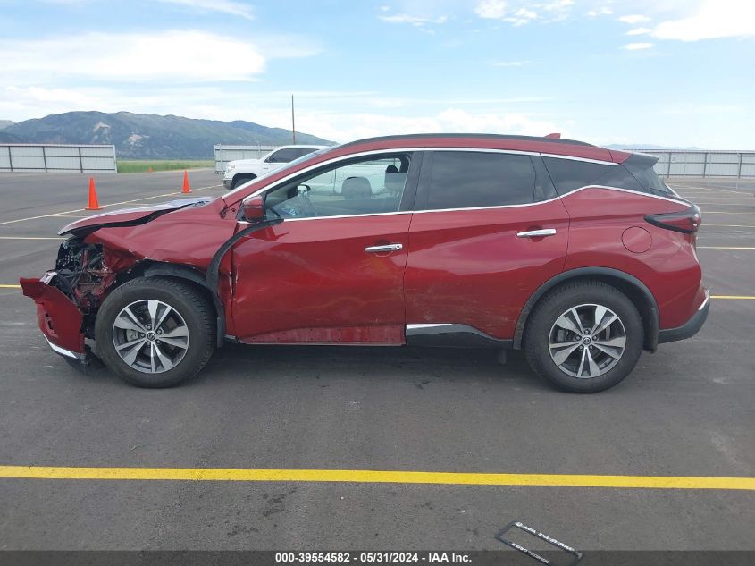 2020 Nissan Murano Sv Intelligent Awd VIN: 5N1AZ2BS3LN168450 Lot: 39554582
