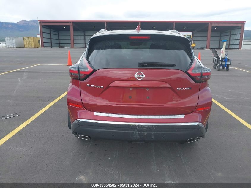 2020 Nissan Murano Sv Intelligent Awd VIN: 5N1AZ2BS3LN168450 Lot: 39554582