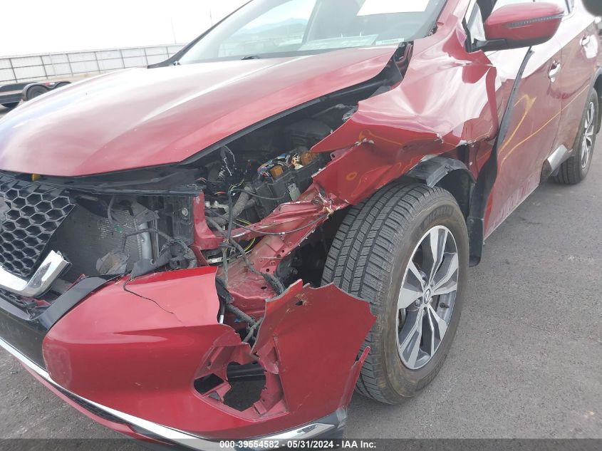 2020 Nissan Murano Sv Intelligent Awd VIN: 5N1AZ2BS3LN168450 Lot: 39554582