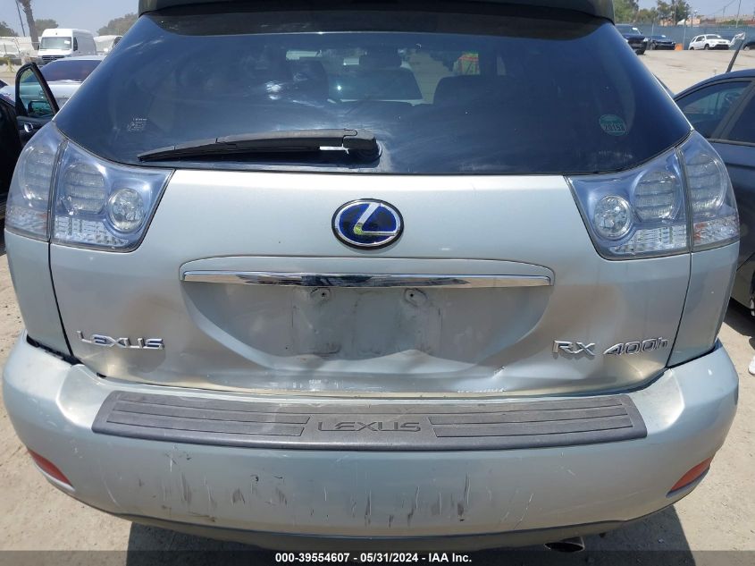 2008 Lexus Rx 400H VIN: JTJGW31U182007956 Lot: 39554607