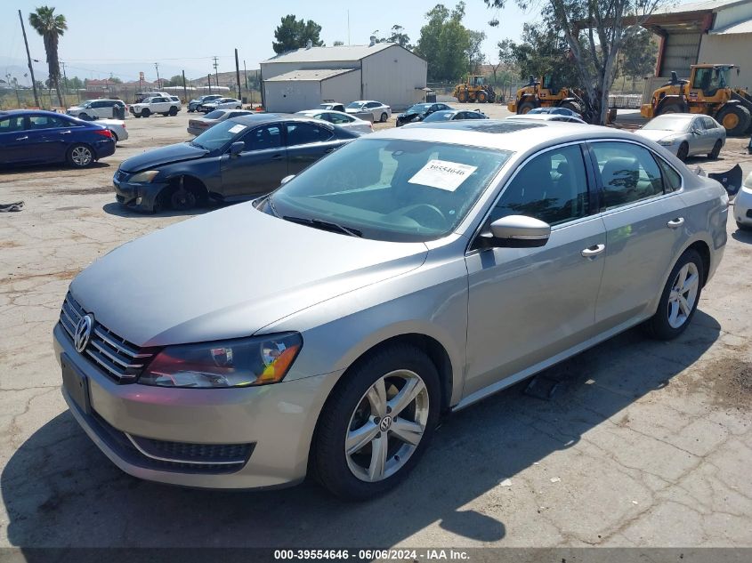 2013 Volkswagen Passat 2.0L Tdi Se VIN: 1VWBN7A38DC106161 Lot: 39554646