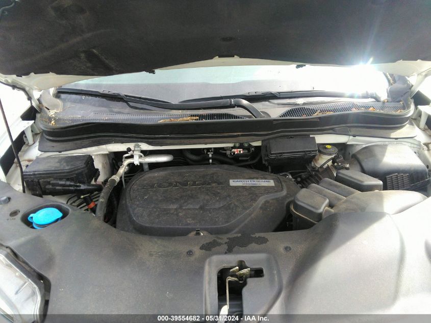 2018 Honda Pilot Ex-L VIN: 5FNYF6H51JB010575 Lot: 39554682