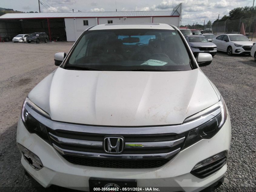 2018 Honda Pilot Ex-L VIN: 5FNYF6H51JB010575 Lot: 39554682