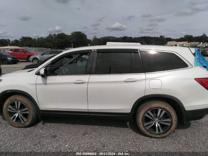 2018 Honda Pilot Ex-L VIN: 5FNYF6H51JB010575 Lot: 39554682