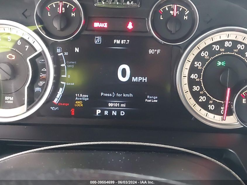 2017 Ram 1500 Night 4X4 5'7 Box VIN: 1C6RR7MT0HS793804 Lot: 39554699