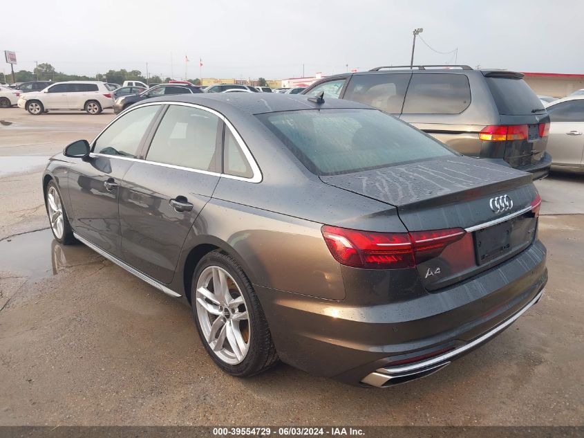 VIN WAUEAAF48PA020422 2023 AUDI A4 PREMIUM PLUS 45