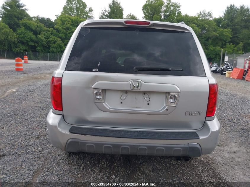 2005 Honda Pilot Ex VIN: 2HKYF18485H526143 Lot: 39554739