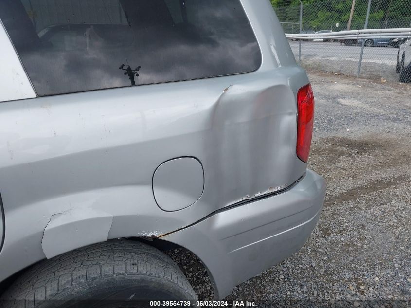 2005 Honda Pilot Ex VIN: 2HKYF18485H526143 Lot: 39554739