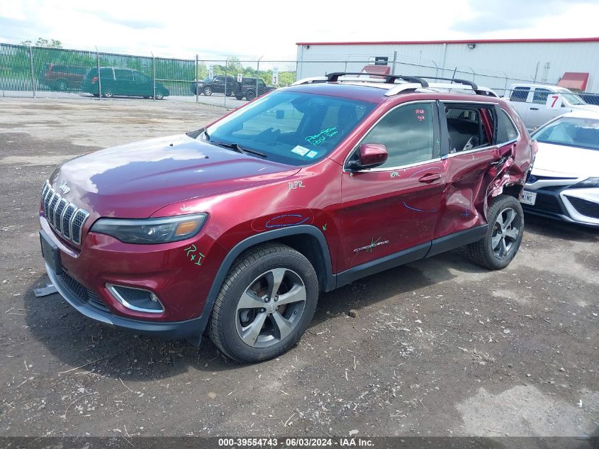 2019 Jeep Cherokee Limited 4X4 VIN: 1C4PJMDX6KD321403 Lot: 39554743