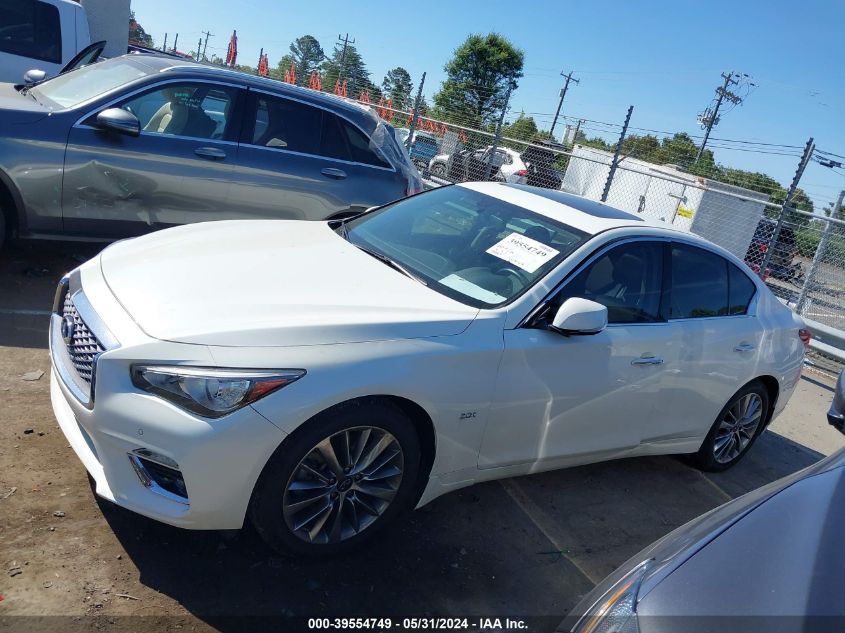 2020 Infiniti Q50 Luxe Awd VIN: JN1EV7AR2LM254855 Lot: 39554749