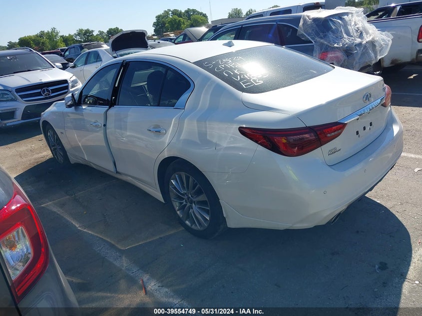 2020 Infiniti Q50 Luxe Awd VIN: JN1EV7AR2LM254855 Lot: 39554749