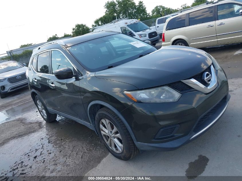 2016 Nissan Rogue Sv VIN: KNMAT2MT2GP642992 Lot: 39554824