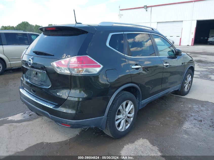 2016 Nissan Rogue Sv VIN: KNMAT2MT2GP642992 Lot: 39554824