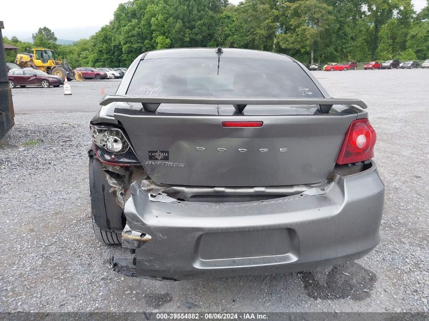 2013 Dodge Avenger Se VIN: 1C3CDZABXDN619322 Lot: 39554882