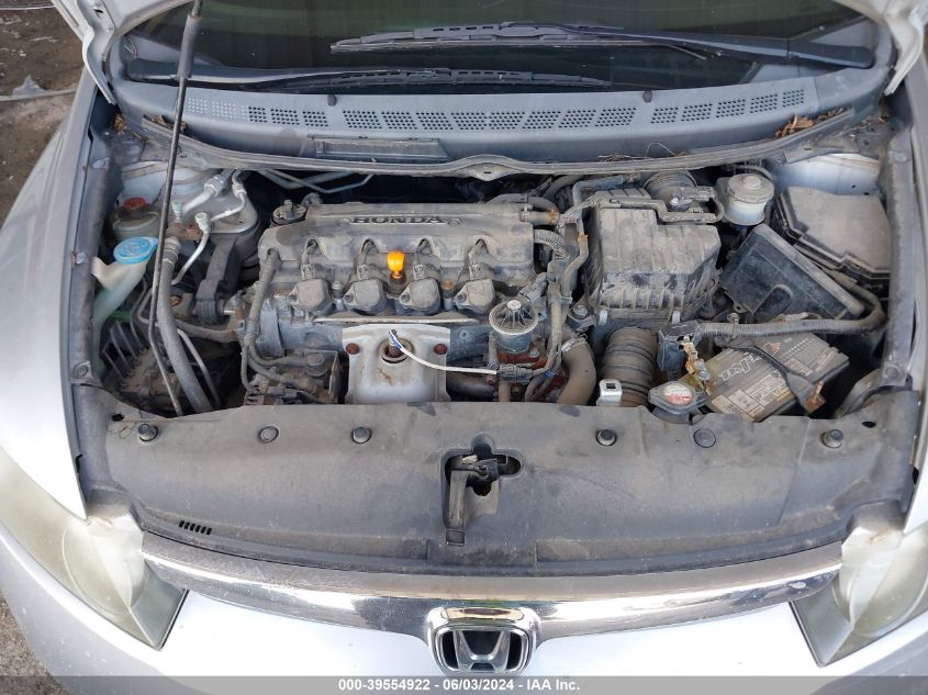 2008 Honda Civic Lx VIN: 2HGFA16588H337069 Lot: 39554922