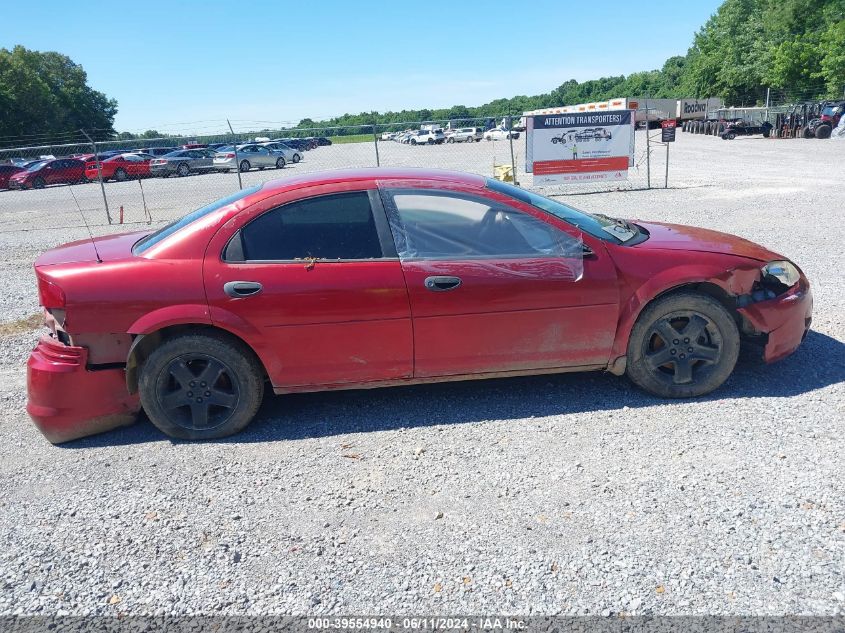 2003 Dodge Stratus Se VIN: 1B3EL36T03N588992 Lot: 39554940