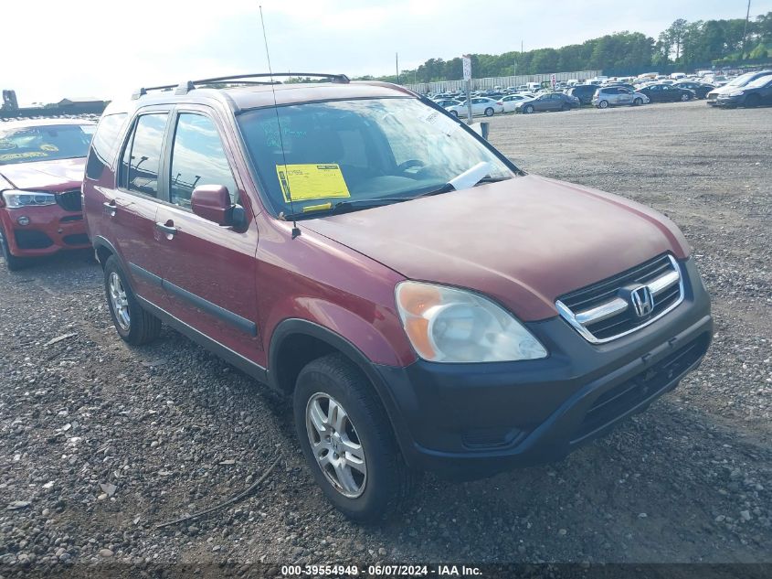 2002 Honda Cr-V Ex VIN: JHLRD78852C045650 Lot: 39554949