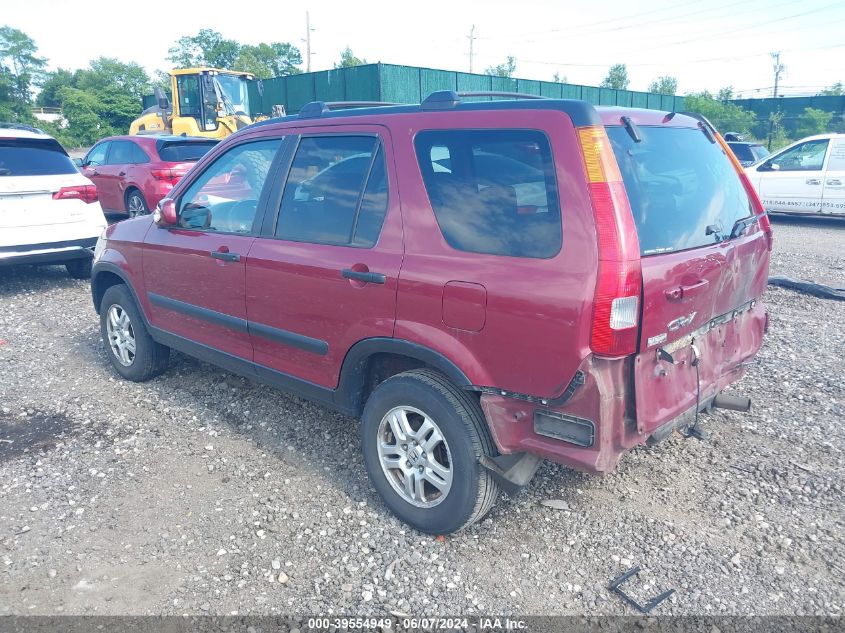 2002 Honda Cr-V Ex VIN: JHLRD78852C045650 Lot: 39554949