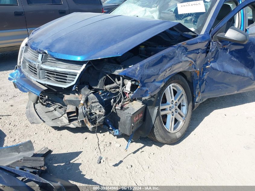 2008 Dodge Avenger Sxt VIN: 1B3LC56K08N301247 Lot: 39554965