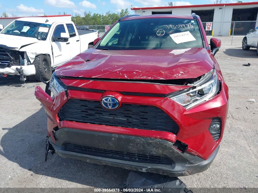 2021 Toyota Rav4 Xle Premium Hybrid VIN: JTMB6RFV8MD039299 Lot: 39554978