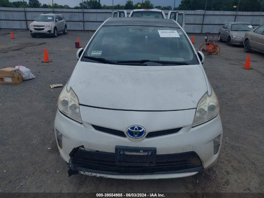 2012 Toyota Prius Three VIN: JTDKN3DU5C1600794 Lot: 39554985