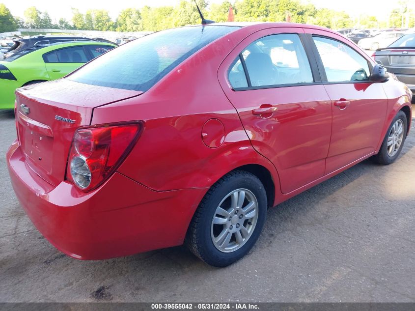 2012 Chevrolet Sonic 1Ls VIN: 1G1JB5SHXC4191236 Lot: 39555042