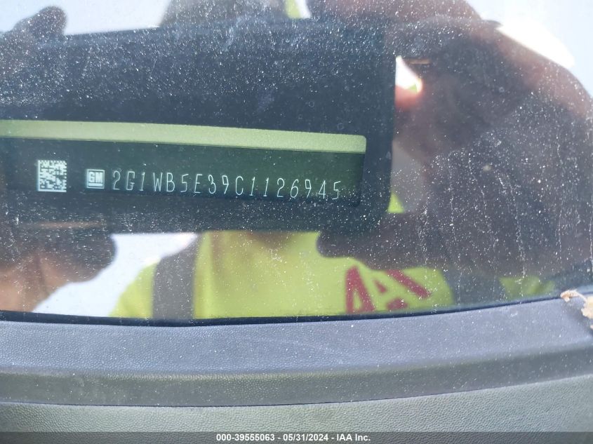 2012 Chevrolet Impala Lt VIN: 2G1WB5E39C1126945 Lot: 39555063