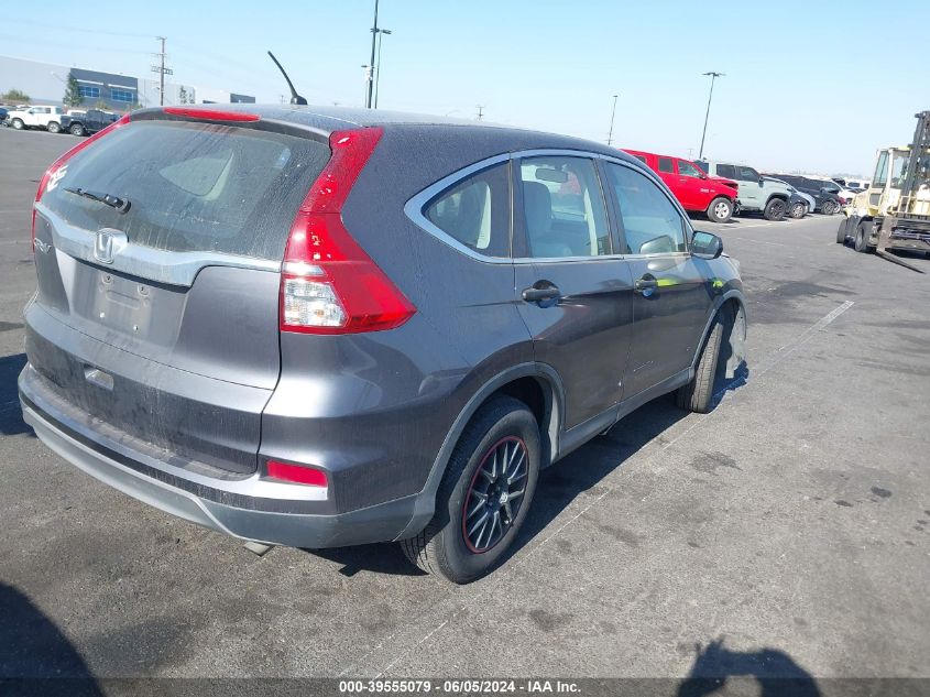 2015 Honda Cr-V Lx VIN: 3CZRM3H36FG715956 Lot: 39555079