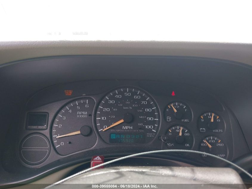 2002 Chevrolet Tahoe Lt VIN: 1GNEK13Z62J236057 Lot: 39555084