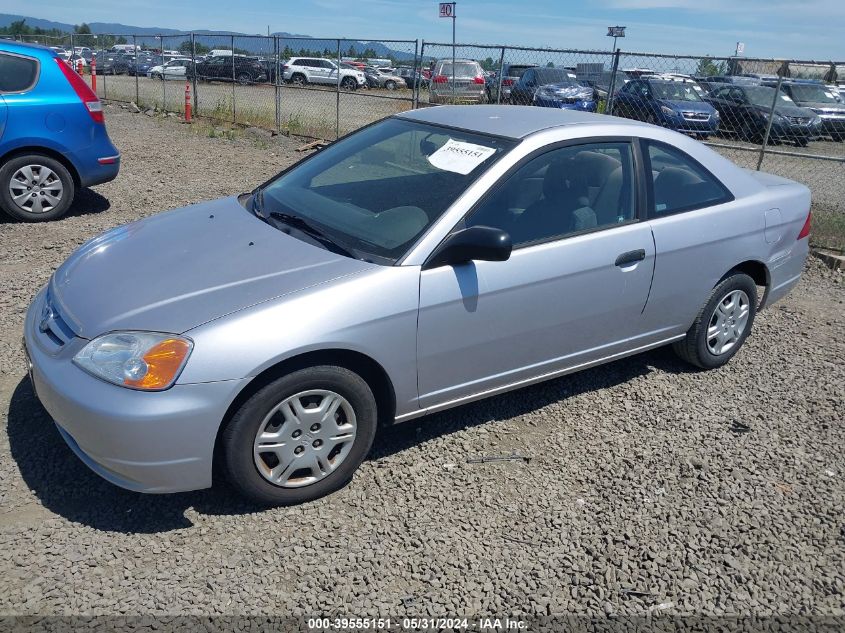 2001 Honda Civic Dx VIN: 1HGEM21241L073248 Lot: 39555151