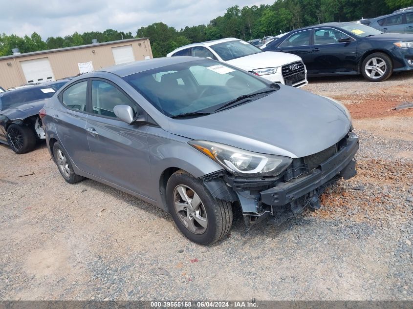 2014 Hyundai Elantra Se VIN: KMHDH4AE7EU193982 Lot: 39555168