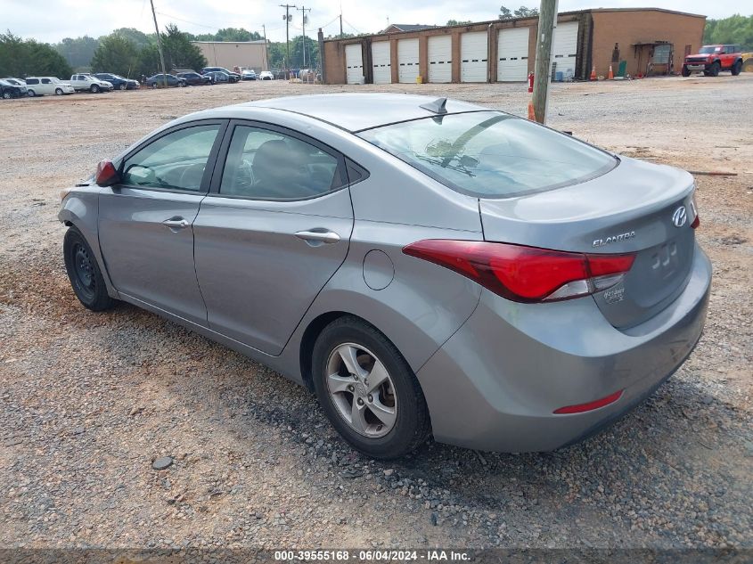 2014 Hyundai Elantra Se VIN: KMHDH4AE7EU193982 Lot: 39555168