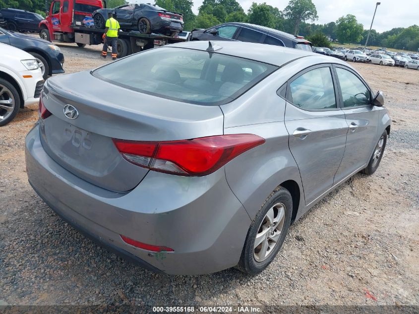 2014 Hyundai Elantra Se VIN: KMHDH4AE7EU193982 Lot: 39555168