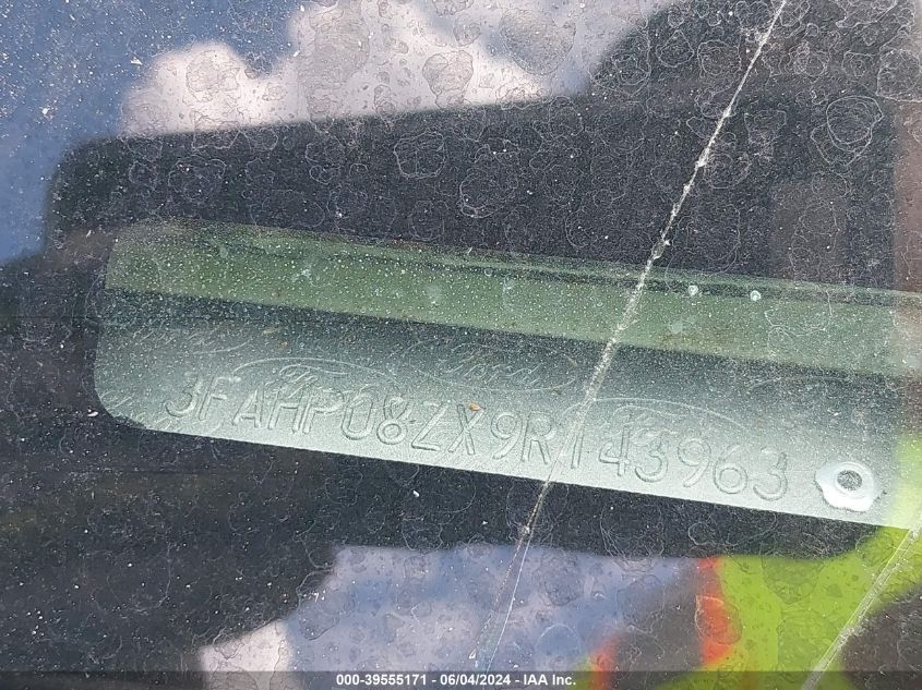 2009 Ford Fusion Sel VIN: 3FAHP08ZX9R143963 Lot: 39555171