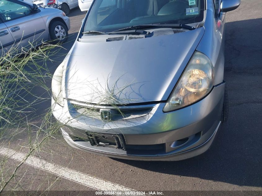 2007 Honda Fit Sport VIN: JHMGD38607S054957 Lot: 39555186