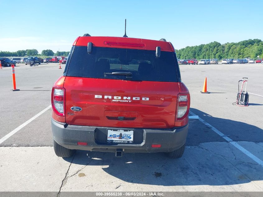 2022 Ford Bronco Sport Big Bend VIN: 3FMCR9B64NRD77586 Lot: 39555238