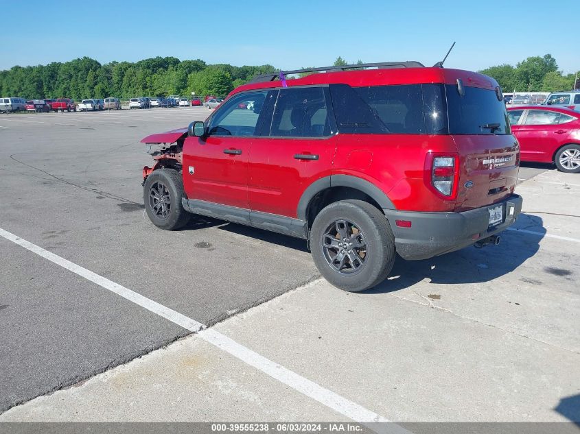 2022 Ford Bronco Sport Big Bend VIN: 3FMCR9B64NRD77586 Lot: 39555238