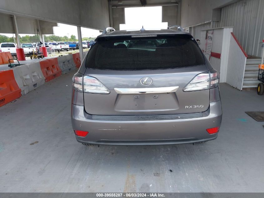 2012 Lexus Rx 350 VIN: 2T2BK1BA5CC140761 Lot: 39555287
