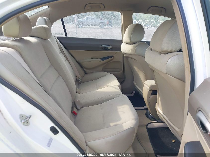 2008 Honda Civic Lx VIN: 1HGFA16578L051300 Lot: 39555300