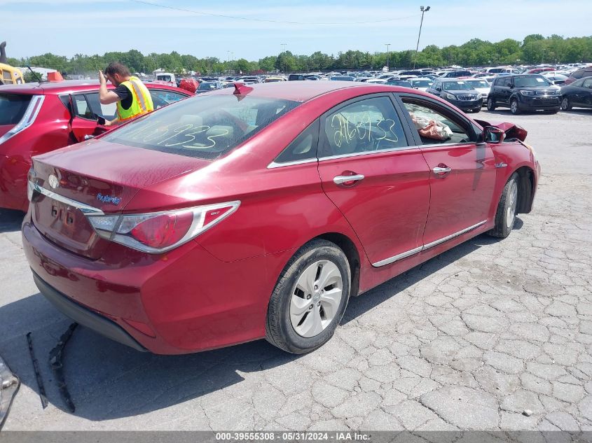 2014 Hyundai Sonata Hybrid VIN: KMHEC4A40EA116592 Lot: 39555308