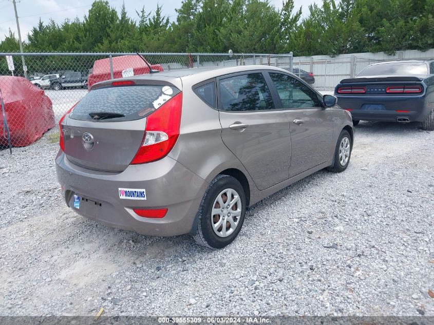 2013 Hyundai Accent Gs VIN: KMHCT5AE2DU125958 Lot: 39555309