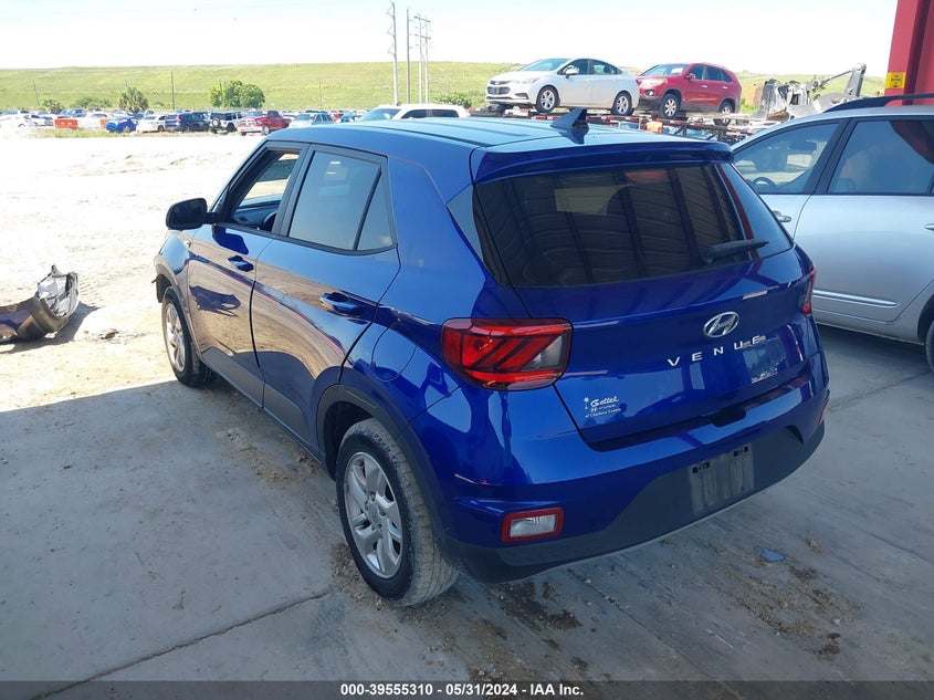 2021 Hyundai Venue Se VIN: KMHRB8A3XMU074772 Lot: 39555310