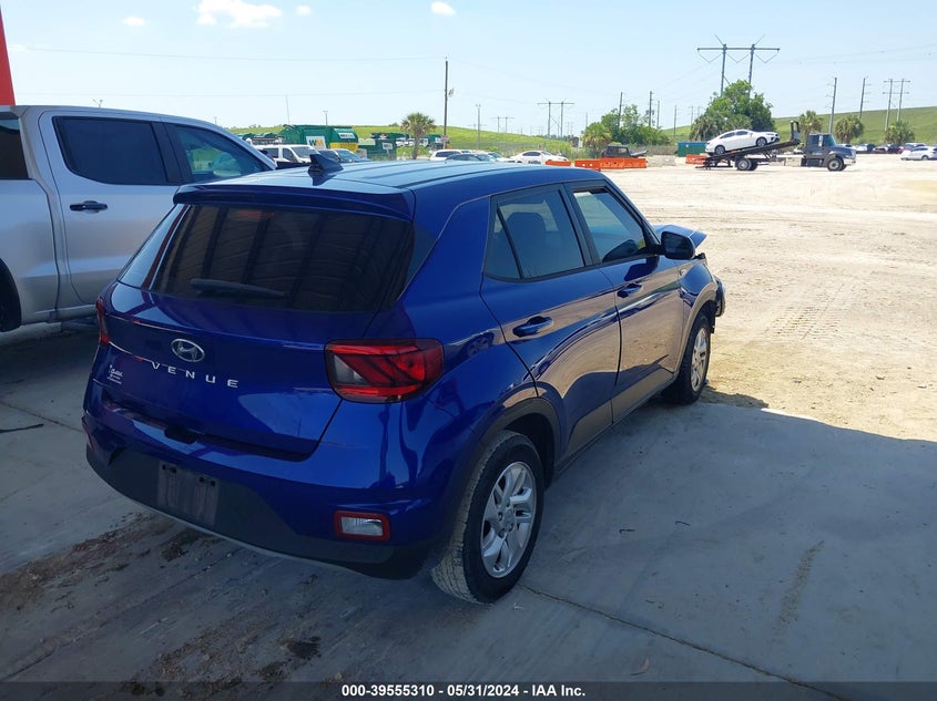 2021 Hyundai Venue Se VIN: KMHRB8A3XMU074772 Lot: 39555310