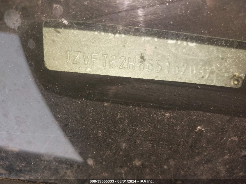 2006 Ford Mustang Gt VIN: 1ZVFT82H665167037 Lot: 39555333