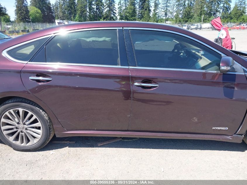 2014 Toyota Avalon Hybrid Limited VIN: 4T1BD1EB0EU024873 Lot: 39555336