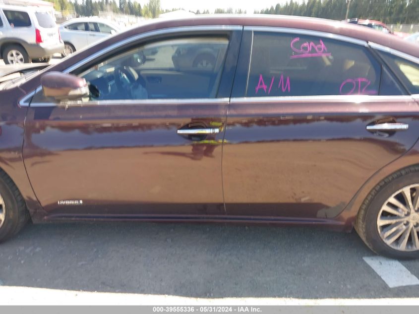 2014 Toyota Avalon Hybrid Limited VIN: 4T1BD1EB0EU024873 Lot: 39555336