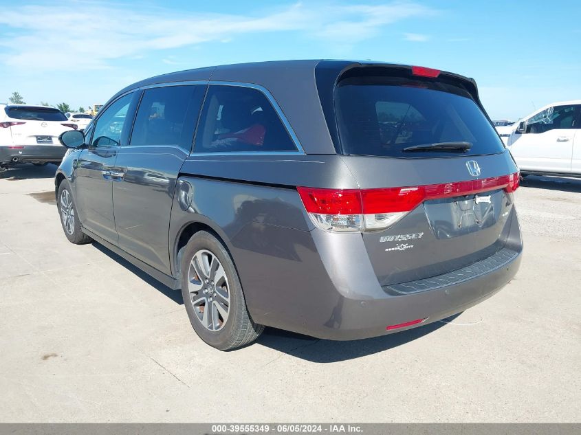 2014 Honda Odyssey Touring/Touring Elite VIN: 5FNRL5H93EB097699 Lot: 39555349